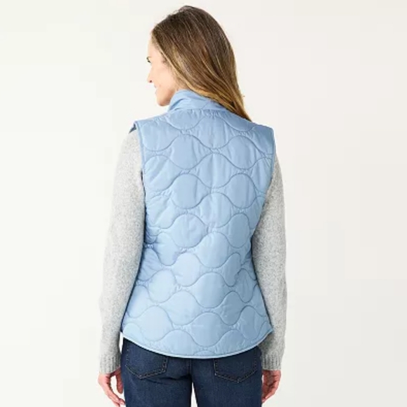 QUILTED FLEECE | Croft & Barrow Tan Vest - Picture 2 of 4